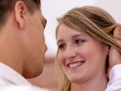 Blonde, Faciale, Hard, Hd, Léchez, Chatte, Adolescente