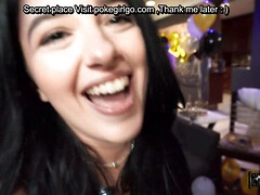 Pijpbeurt, Bruinharig, Sperma shot, Sperma in gezicht, Hardcore, Hd, Tiener, Tieten likken