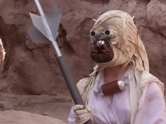 Nude babe got fucked in the desert