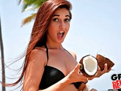 デカチン, フェラチオ, バック, 異人種間, ラティーナ, 自然山雀, ティーン, オッパイの