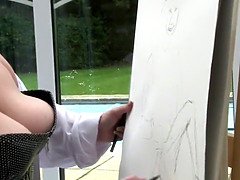 美人, デカ尻, デカパイ, ブロンド, エロ熟女, なめる, 淫乱熟女, オマンコ