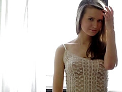 18 jaar, Blond, Vrouw, Masturbatie, Natuurlijk, Orgasme, Slipje, Alleen