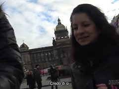 Prague pickup and passionate sex for cash with hot