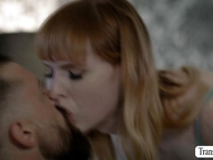 Redhead TS babe Lianna Lawson rides Alpha Wolfe