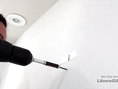 素人, 茶髪の, イく瞬間, カワイイ, イマラチオ, 指いじり, ピアス, フェラする