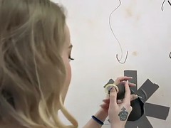 Alexia Gold Rides A Random Black Cock At A Glory Hole