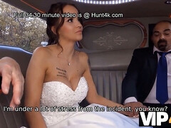結婚, 車, 着衣女と全裸男, 浮気する, ドレス, Hd, ストッキング, 結婚式