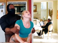 AJ Applegate is fucked in face and cunt by black stud