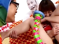 Bizarre, Marrant, Poilue, Japonaise, Pov, Adolescente, Jouets, Bizarre
