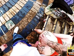 Leie, Handjob, Hardcore, Milf, Im freien, Öffentlich, Muschi, Ablutschen