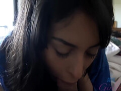 Sucer une bite, Brunette brune, Éjaculation interne, Gorge profonde, Queue, Hd, Orgasme, Chatte