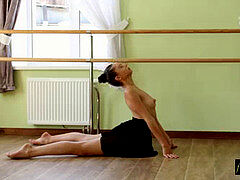 茶髪の, 軟体, ジム, 裸, ソフトコア, スポーツ, ティーン