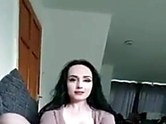 Enthousiasteling, Zwart, Pijpbeurt, Bruinharig, Sperma shot, Voeten, Hardcore, Natuurlijke tieten