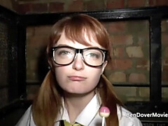 Amateur, Anal, Britannique, Lunettes, Hard, Hd, Rugueux, Adolescente