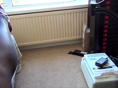 Hottie in stockings in POV masturbation video