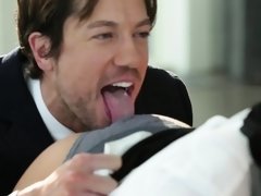 Sucer une bite, Brunette brune, Hd, Jarretelles, Adolescente, Nénés