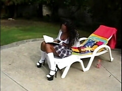 Americano, Culo, Culo grande, Negro, Semen en la boca, Polla, Sexo duro, Al aire libre