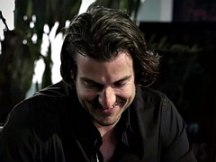 美女, フェラチオ, カップル, 彼女, 手コキする, フェラする, オッパイの, ユニフォーム