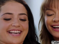 アナル, デカ尻, デカチン, ブロンド, 茶髪の, Hd, ティーン, 三人