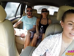 Leie, Arsch, Schwarz, Blasen, Auto, Betrug, Hundestellung, Frau