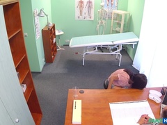Amateur, Médico, Lamidas, Enfermera, Oficina, Coño, Uniforme, Voyeur