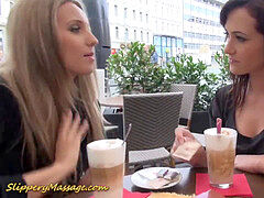 Salle de bains, Embrassement, Lesbienne, Massage, Orgasme