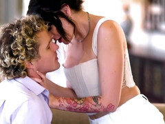 Grosse titten, Blasen, Braunhaarige, Spermaladung, Handjob, Hardcore, Hd, Milf