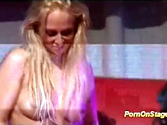 お尻, ディルド, Hd, レズビアン, 公共, ストリッピング, おもちゃ