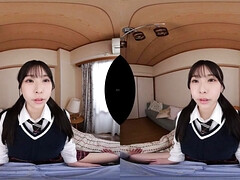Japanese office vixen's sultry charm captivates in virtual reality