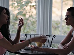 Beauté, Petite amie, Hard, Embrassement, Strapon