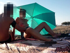 Amateur, Playa, Atrapados, Hembra, Francés, Desnudo, Orgasmo, Chorro