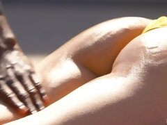 Awesome Honey Takes Phat Ebony Pink Cigar