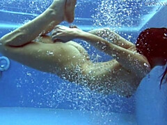 18, ビーチ, デカパイ, Hd, プール, ロシア人, ティーン, 水中