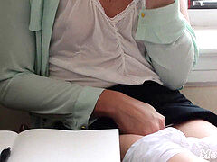 platinum-blonde Mormon nymph strokes