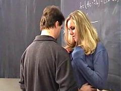 Amateur, Rubia, Mamada, Lamidas, Estudiante, Maestra