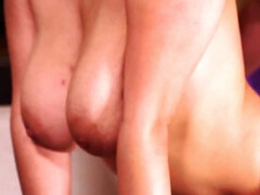 In den arsch, Grosser arsch, Grosse titten, Braunhaarige, Schwanz, Lingerie