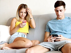 Cul, Grosse bite, Blonde, Sucer une bite, Seins naturels, Cheveux courts, Adolescente, Nénés