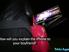 Amateur, Sucer une bite, Brunette brune, Tromperie, De plein air, Pov, Public