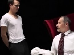 Schwul, Hd, Hintern versohlen, Uniform