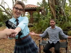 Beautiful amateur POV sex with a pretty nerdy chick Jessie Wylde