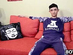 Cul, Homosexuelle, Masturbation, Maigrichonne, Solo