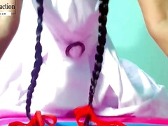 Asiatique, Femelle, Masturbation, Orgasme, Réalité, Élève, Solo, Uniforme