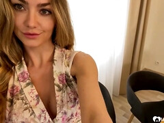 18 ans, Gros seins, Blonde, Petite amie, Fait maison, Maigrichonne, Solo, Nénés