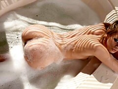 Anal, Blonde, Sucer une bite, Attrapée, Piscine, Adolescente, Nénés, Mouillée