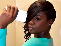 Grote kont, Grote lul, Pijpbeurt, Bruinharig, Hondjeshouding, Zwart, Interraciaal, Gezichtspunt