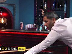 Sultry Brunette Desiree Dulce gets her tight pussy pounded by Damon in a fishnet-clad role play