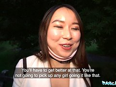 Grosse bite, Sucer une bite, Brunette brune, Chinoise, Hd, De plein air, Pov, Criant