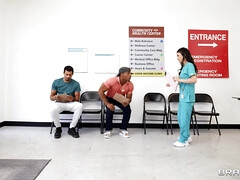 Asiático, Verga grande, Negro, Grupo, Interracial