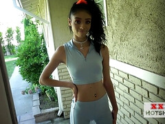 Petite 21yo Ebony with perky boobies hard nailed in thr