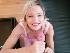 Young girlfriend wants to play video games but her boy needs pussy